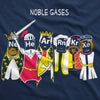 Womens Noble Gases Science T Shirt Funny Nerdy Tee for Geeks Cool Graphic