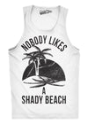 Mens Shady Beach Funny Cool Tees Sleeveless Gym Workout Novelty Fitness Tanktop