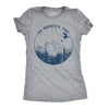 Womens On Mountain Time Tshirt Cute Outdoor Camping Tee For Ladies