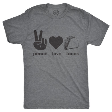 Peace Love Tacos Men's Tshirt