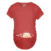 Maternity Christmas Baby Peeking Elf Funny T shirt Announcement Pregnancy Bump