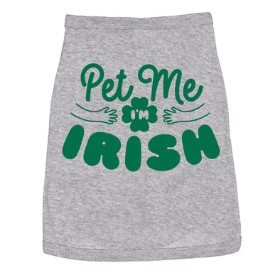 Dog Shirt Pet Me Im Irish Funny Saint Patricks Day T Shirt Clothes For Pet Puppy