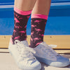 Women's Spirit Animal Flamingo Socks Funny Tripocal Pink Bird Graphic Novelty Footwear