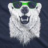Polar Bear In Sunglasses Graphic Funny Cool Unisex Pull Over Hoodie