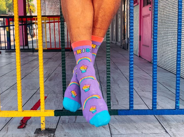Women's Gay Socks Cool LGBTQ Equality Pride Parade Novelty Footwear