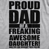 Proud Dad Of A Freaking Awesome Daughter Men's Tshirt