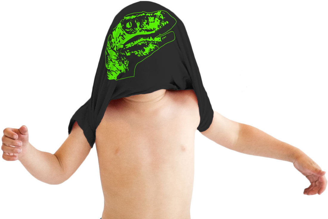 Toddler Ask Me About My Raptor Cool Dinosaur Flip T shirt for Kids