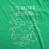 I'd Rather Be Hiking Men's Tshirt