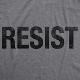 Womens Resist T Shirt Political Anti Authority Protest Tee Rebel Rally March Tee