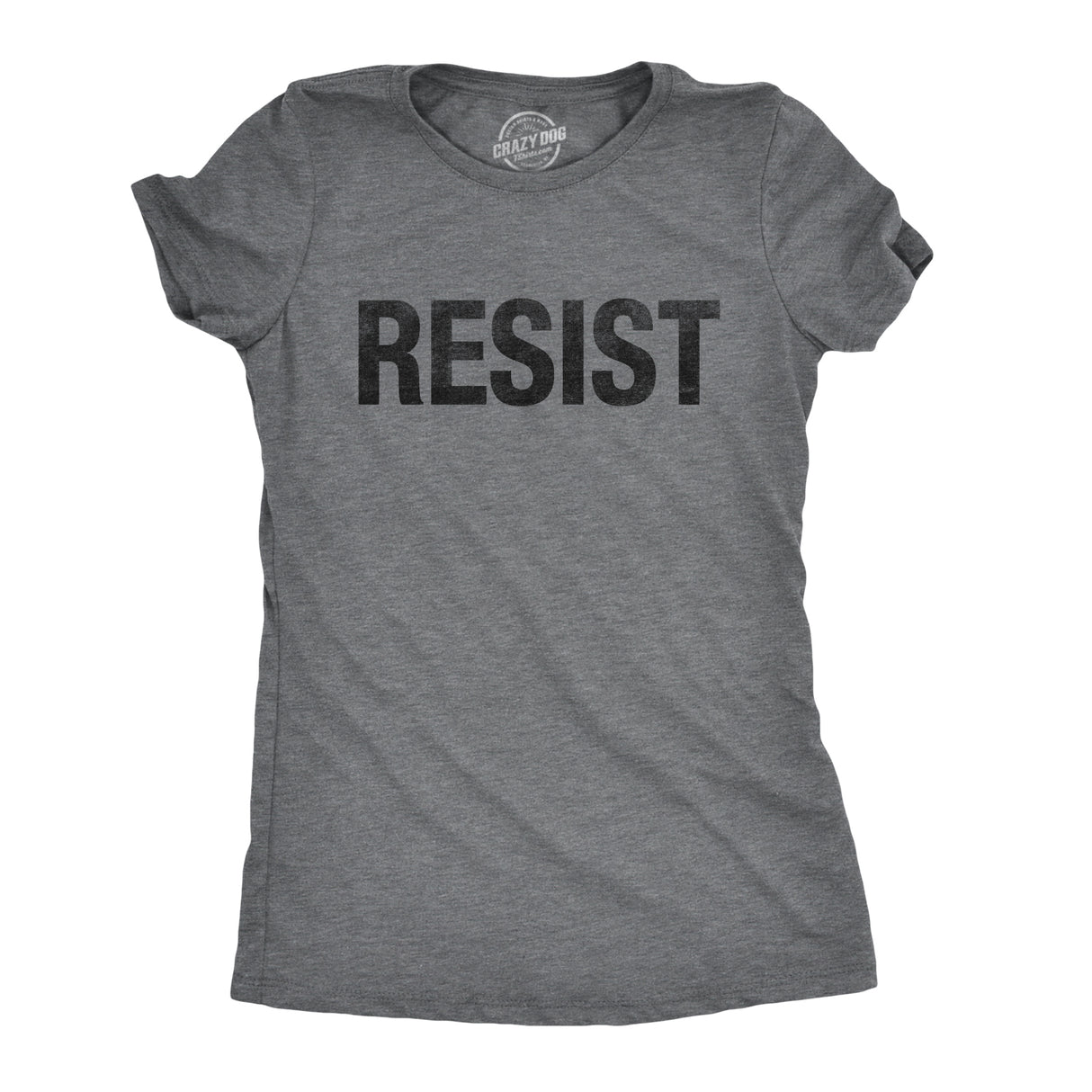 Womens Resist T Shirt Political Anti Authority Protest Tee Rebel Rally March Tee