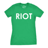 Womens Riot T shirt Funny Shirt for Ladies Political Novelty Tees Humor