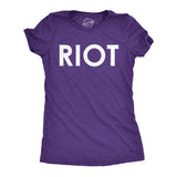 Womens Riot T shirt Funny Shirt for Ladies Political Novelty Tees Humor