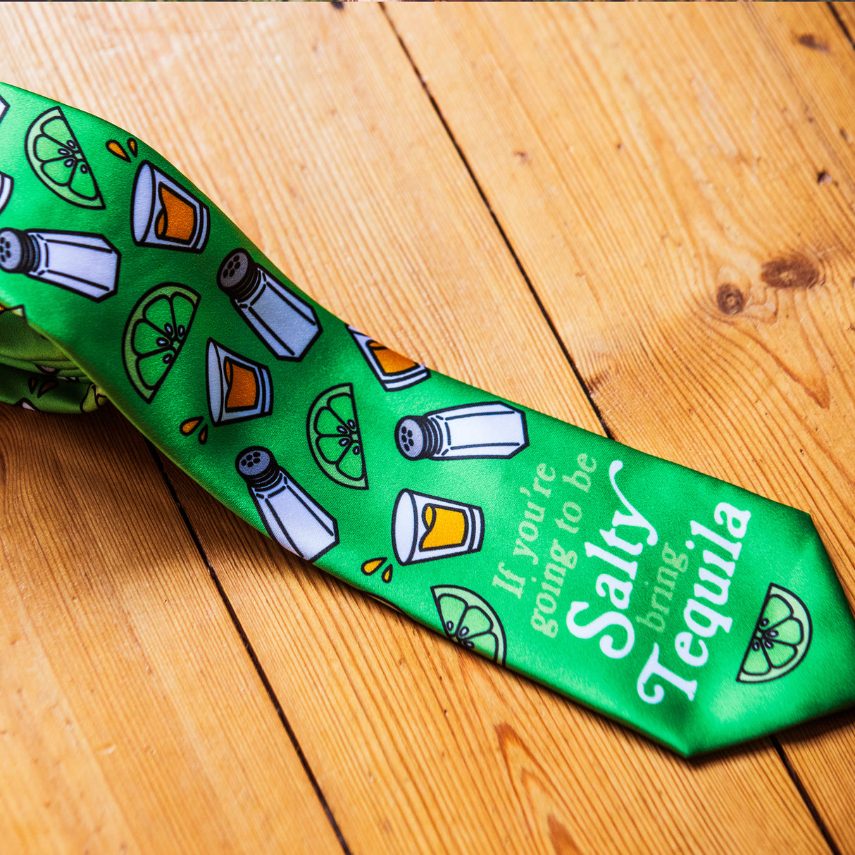 If You're Going To Be Salty Bring Tequila Tie Novelty Ties for Men Funny Neckties for Guys