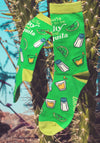 Women's If You're Gonna Be Salty Bring Tequila Socks Funny Cinco De Mayo Margarita Graphic Novelty Footwear