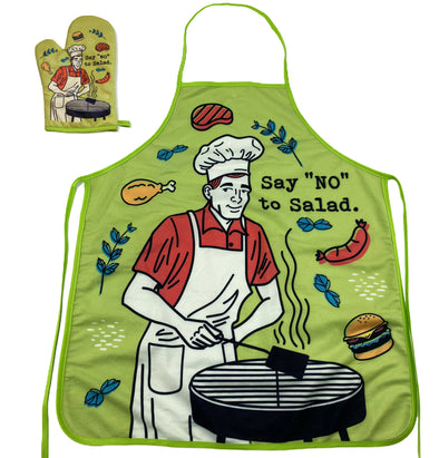 Say No To Salad Oven Mitt + Apron