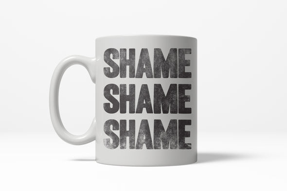 Shame Shame Shame Funny Democratic Republican Political Ceramic Coffee Drinking Mug - 11oz