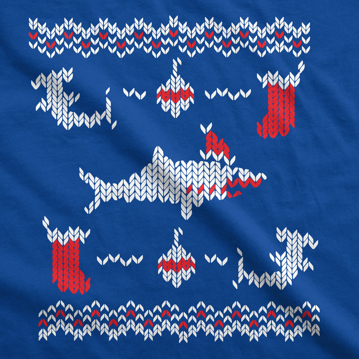 Shark Bite Ugly Christmas Sweater Men's Tshirt