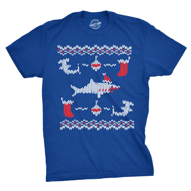 Shark Bite Ugly Christmas Sweater Men's Tshirt