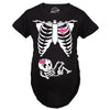 Maternity Baby Girl Skeleton Cute Halloween Pregnancy Bump Tshirt