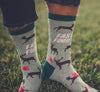 Men's Fast Food Socks Funny Deer Hunting Buckshot Sarcastic Novelty Footwear