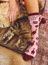 Women's I Love My Asshole Cat Socks Funny Sarcastic Pet Kitty Animal Lover Novelty Footwear