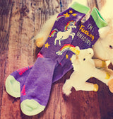 Women's I'm A Fucking Unicorn Socks Hilarious Mythical Horse Fantasy Rainbow Novelty Footwear