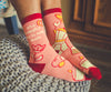 Women's It's A Beautiful Day To Stay Inside Socks Funny Introvert Coffee Lover Novelty Footwear