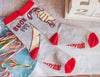 Women's Suck It Socks Funny Christmas Candycane Sarcastic Holiday Party Graphic Footwear