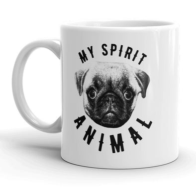Pug Spirit Animal Mug Funny Pet Puppy Coffee Cup - 11oz