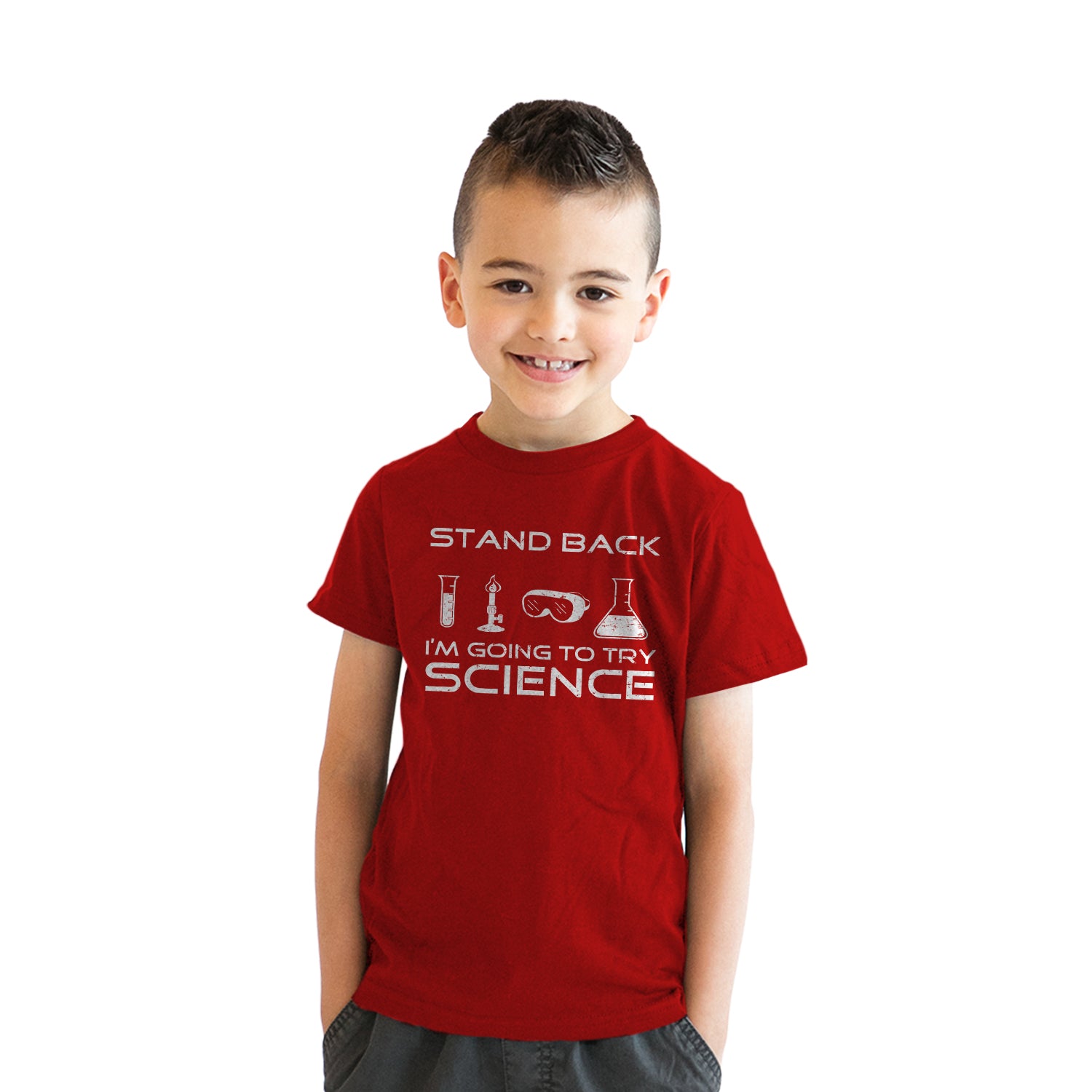 Youth Stand Back Science Funny Shirts Cool Humorous Nerdy T shirts for –  Nerdy Shirts