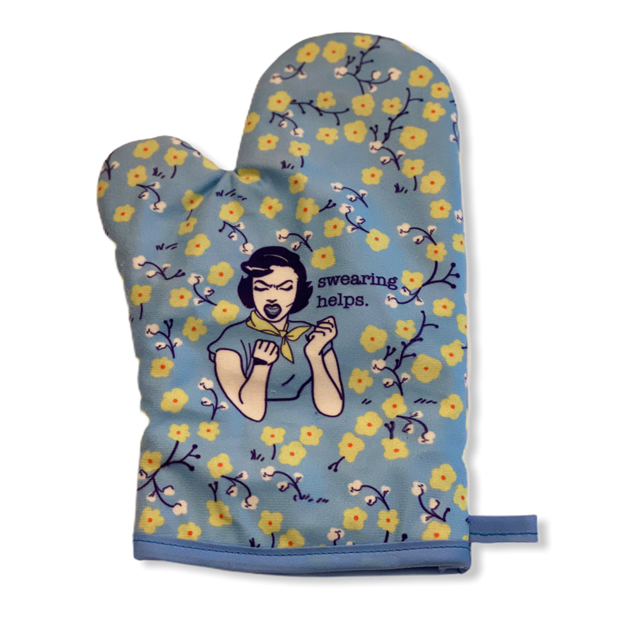 Swearing Helps Oven Mitt