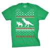 T-Rex Attack Ugly Christmas Sweater Men's Tshirt