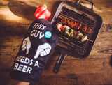 This Guy Needs A Beer Oven Mitt
