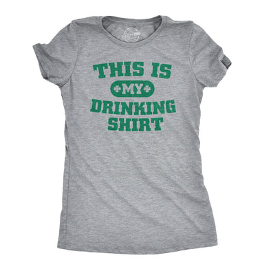 Womens This is my Drinking T Shirt Funny Party Saint Patricks Day St Patty Tee