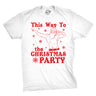 This Way To The Christmas Party Men's Tshirt