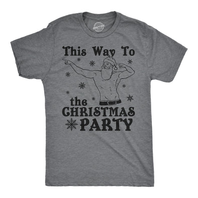 This Way To The Christmas Party Men's Tshirt