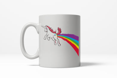 Unicorn Farting Funny Rainbow Magical Ceramic Coffee Drinking Mug  - 11oz