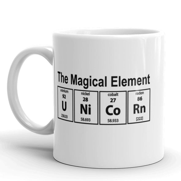 Unicorn The Magical Element Coffee Mug Funny Science Ceramic Cup-11oz