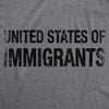 Womens United States of Immigrants Funny Citizen American T shirt