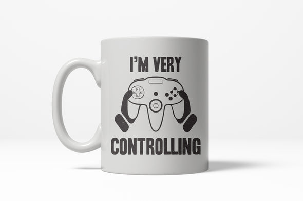 Very Controlling Funny Video Game Nerdy Electronics Controller Ceramic Coffee Drinking Mug - 11oz