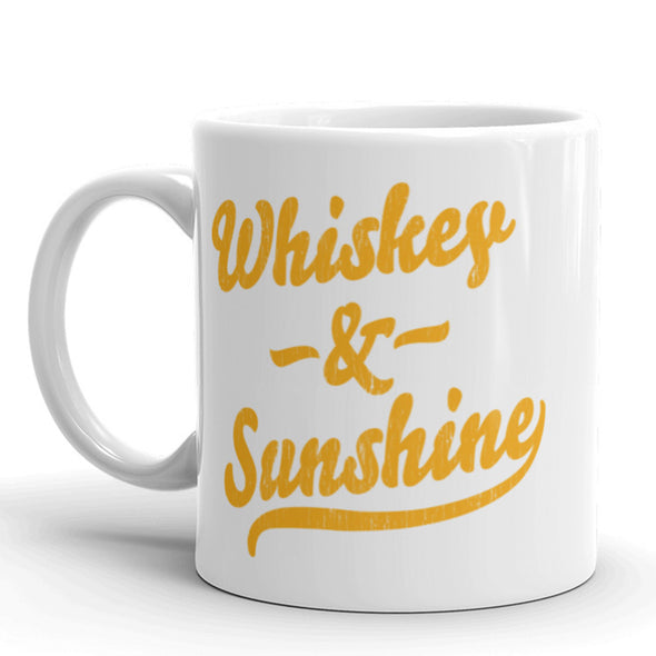 Whiskey And Sunshine Coffee Mug Funny Drinking Summertime Ceramic Cup-11oz