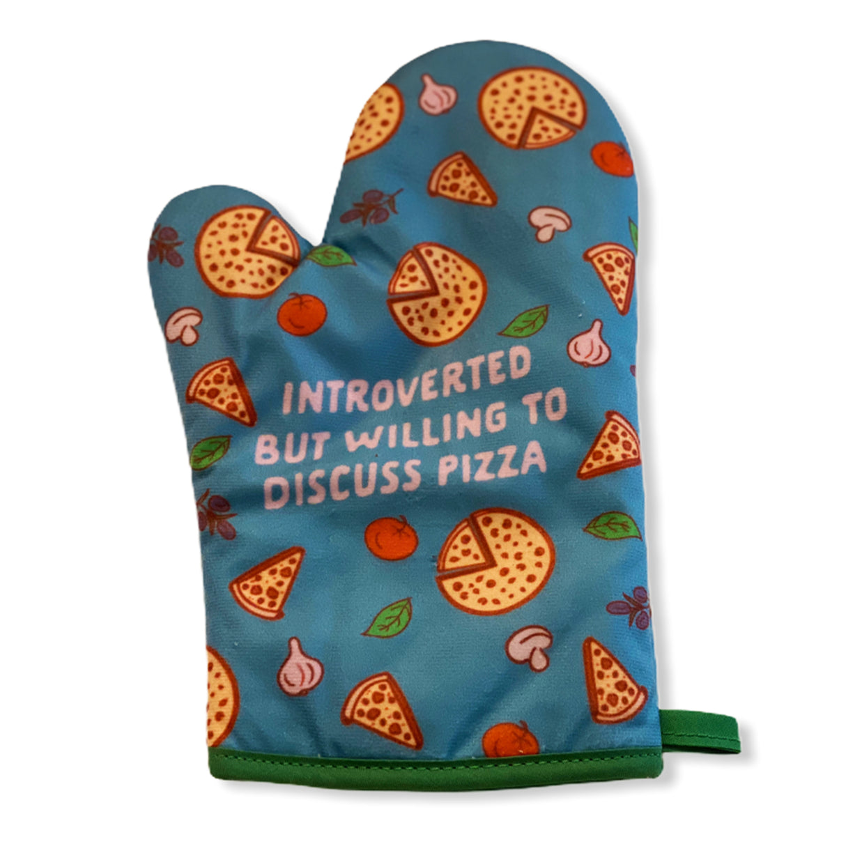 Introverted But Willing To Discuss Pizza Oven Mitt + Apron
