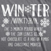 Womens Winter Definition Funny Christmas English T shirt for Ladies