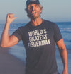 World's Okayest Fisherman Men's Tshirt