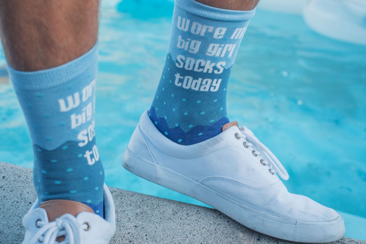Women's Wore My Big Girl Socks Today Socks Funny Motivational Girl Power Graphic Footwear