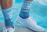 Women's Wore My Big Girl Socks Today Socks Funny Motivational Girl Power Graphic Footwear